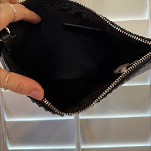 Zara Elegant Black Pleated crossbody Bag 8x10 - Picture 10 of 10